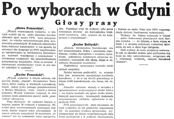 Display po wyborach w gdyni