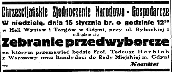 Display zebranie przedwyborcze...